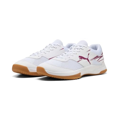 Image of PUMA Unisex Varion II Handball Shoes, PUMA White-Berry, 10.5 UK