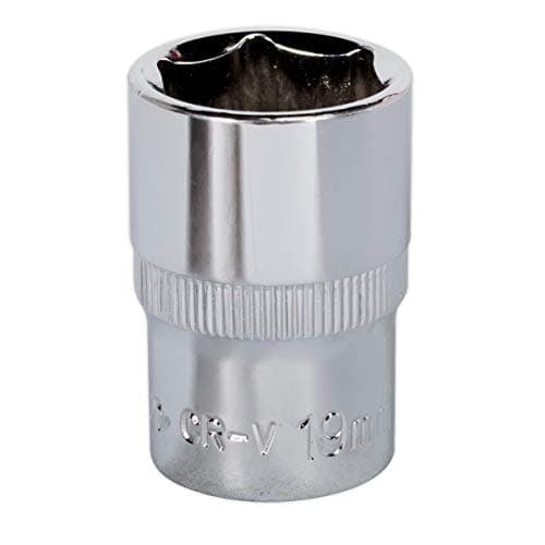 Image of Sealey Sp1219 Walldrive Socket 19Mm 1/2Sq Drive Fully Polished