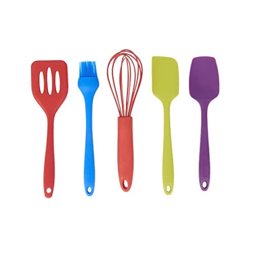 Image of Colourworks Kitchen Utensils, Silicone, Red, Small