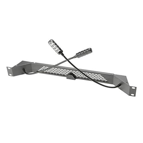 Image of Adam Hall 19" Parts 87463 ULTRA C - Dual Gooseneck RGB and White COB LED Rack Light