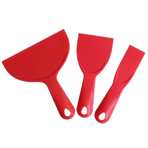Image of Fit for The Job 3pc Plastic Scraper Set, 1.5", 3" and 6", for Removing Wallpaper, Smoothing Filler, or Scraping Away Flaking Paint