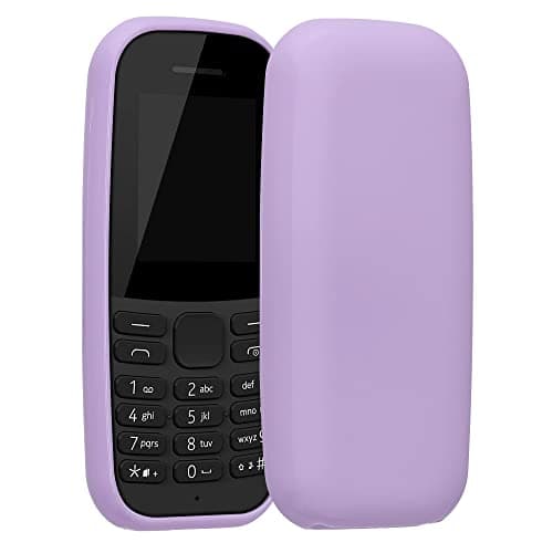 Image of kwmobile Case for Nokia 105 (2019) Case - Soft Cover - Shockproof TPU Material - Wireless Charging - Lavender