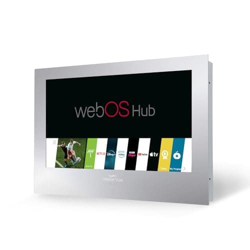 Image of WaterVue Bathroom Smart TV Mirror, WEBOS, HD,IP65, Waterproof, Mist Free, Built-in-speakers (32, Inches)
