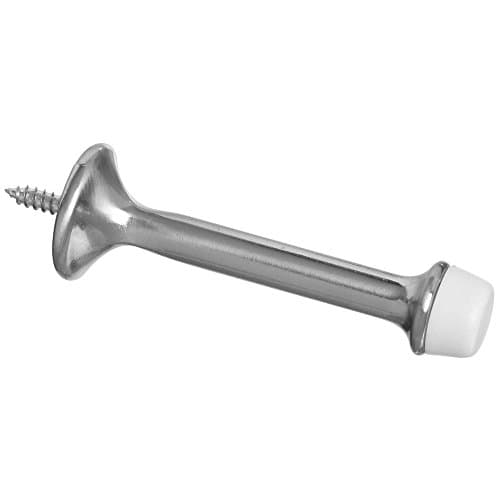 Image of National Hardware N325-464 V236 Rigid Door Stops in Satin Nickel, 2 Pack,3 Inch