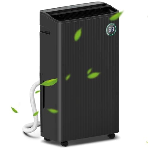Image of HOMCOM 16L/Day Dehumidifier with Air Purifier and HEPA Filter, UVC, Ioniser, 5.5L Water Tank, 24H Timer, for Home Damp, Condensation, Mould and Laundry Drying, Black