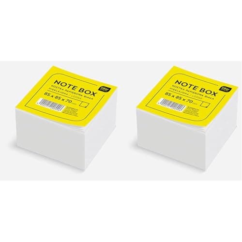 Image of Interdruk KOSPAPNK7 White Memo Cube Loose, 85 x 85 x 70 mm (~700 Sheets) (Pack of 2)