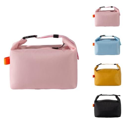 Image of Crevice Fashion Lunch Bags for Men Women- Reusable Insulated Leakproof Lunch Box Tote Bag, Cool Bags for Kids Girls Boys Adults,Thermal Cooler Bag for Work School Picnic Travel -8L (Pink)