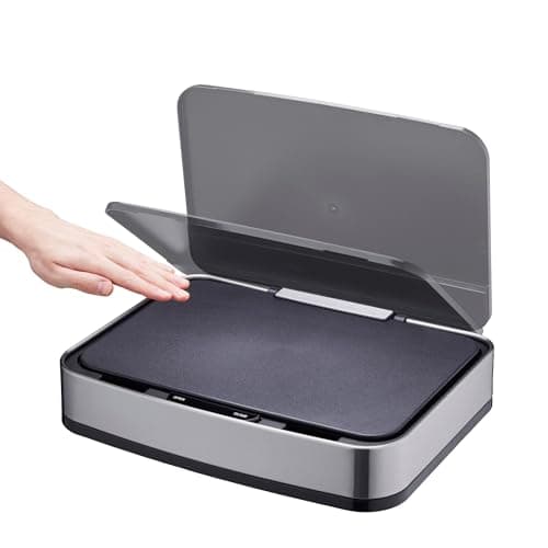 Image of Cooks Professional Replacement Sensor Lid for 75L Recycling Bin | LID ONLY | Battery Powered | Silver/Black
