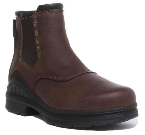 Image of ARIAT Womens Barnyard Twin Gore II Boots Boot - Antique Brown - Easy Stretch Waterproof Sprayproof Footwear UK Size - UK 4.5