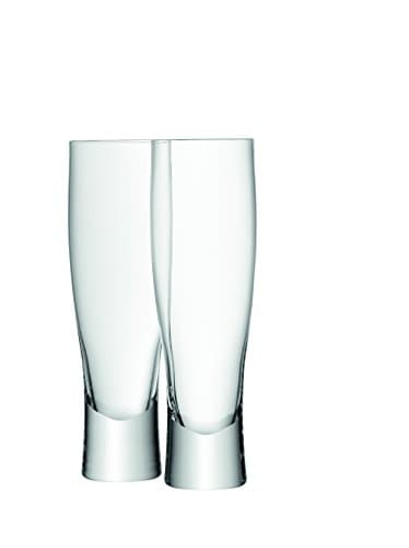 Image of LSA International Bar Lager Glass 550 ml Clear | Set of 2 | Mouthblown and Handmade Glass | BR23