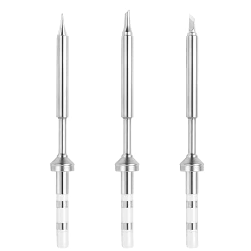 Image of FEITA Pinecil TS100 Soldering Iron Tips Replacement for Mini Portable Micro Solder Pen Various Models Stations Tool Soldering Accessories (TS-I/BC2/KU 3pcs)