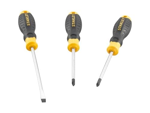 Image of Stanley Cushion Grip™ Screwdriver Set, 3 Piece, Engineered from high-Strength, Chrome Vanadium Steel to Reduce the Chance of tip Breakage.