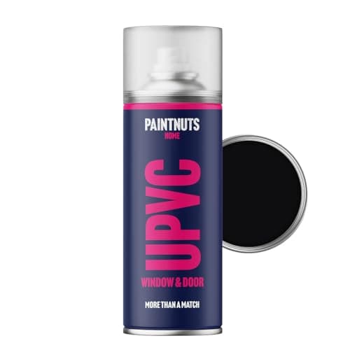 Image of Paintnuts uPVC Window & Door Paint - RAL-9005 - JET BLACK Gloss 400ml Spray Can