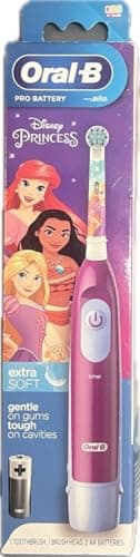 Image of Oral-B Pro Battery Powered Kids Electric Toothbrush, Kids Gifts, 1 Toothbrush head, Featuring Cars Or Princesses Characters for Kids (Disney Characters May Vary)