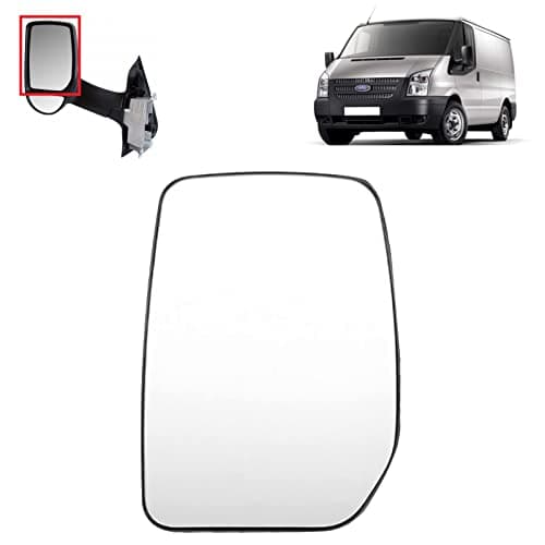 Image of BIAREN Wing Mirror Upper Glass Left Passenger Side Non-Heated For Ford Transit Mk6 Mk7 YC1517K741BA 4059969, Wing Mirror Glass + Back Plate