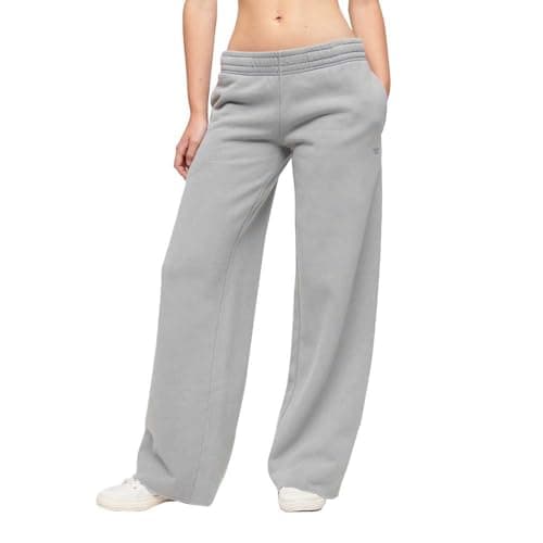 Image of Superdry Vintage Wash Straight Jogger W7010931A Dove Grey Size 14, Dove Grey, UK 14