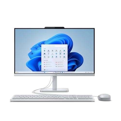 Image of Lenovo IdeaCentre A100 All-in-One Desktop PC | 24 inch Full HD | Intel N100 | 16GB RAM | 512GB SSD | Windows 11 Home | Gloud Grey | Wireless EOS Keyboard and Mouse