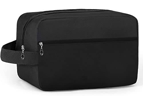 Image of Toiletry Bag for Men Large Travel Wash Bag Water-Resistant Gym Shaving Organiser Bag, Shower Bathroom Makeup Bag with Handle (Black)