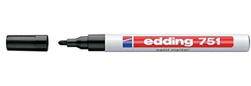 Image of Edding 751 Paint Marker 1-2mm nib (Single Item) BLACK