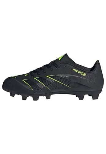 Image of adidas Unisex Predator Club Firm Ground/Multi Ground Football Boots, Core Black/Carbon/Lucid Lemon, 8 UK