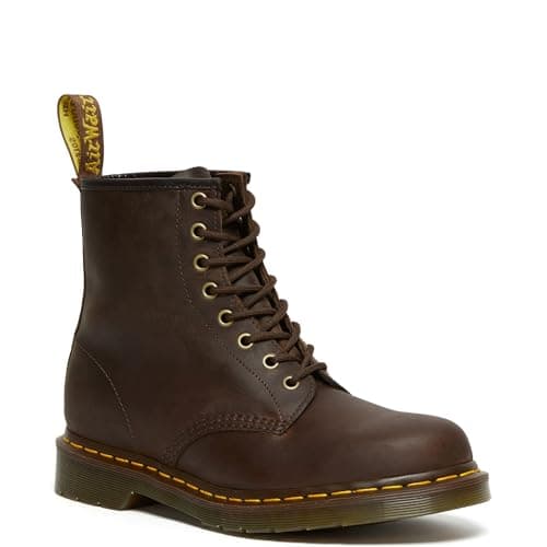 Image of Dr. Martens Women's 1460 Classic Boots, Brown Gaucho Crazyhorse 203, 7 UK