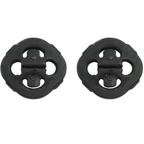 Image of ROBUST 2 Pcs Exhaust Rubber for 80 100 A6 Seat Toledo Skoda Felicia Volkswagen Caddy Golf Jetta Polo Passat 4A0253147A 191253147B