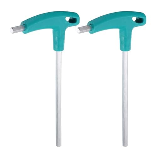 Image of sourcing map 2pcs T-Handle Hex Key Wrench 8mm Metric CR-V T-Key Inner Hexagon Wrenches Spanner Repair Tool for Automotive Household Maintenance, Blue