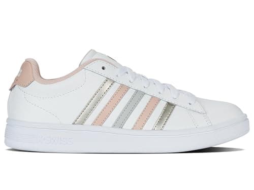 Image of K-Swiss Women's Court Tiebreak II Trainers, Wht Cameo Rose Wht, 7 UK