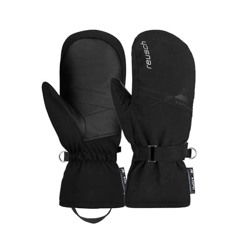 Image of Reusch Women's Helena R-TEX XT Mittens Extra Warm, Waterproof, Windproof and Breathable Mittens Winter Gloves Snow Gloves Ski Gloves, black/silver, 7