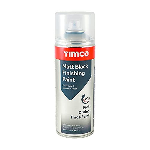 Image of TIMCO Matt Black Finishing Paint - 380ml