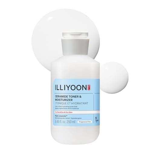 Image of ILLIYOON Ceramide ATO Milky Facial Toner (250ml/ 8.45 Fl. Oz.), Lightweight Milky Essence, 2-in-1 Deep Hydration & Barrier Support for Sensitive Dry Skin, Gentle & Fragrance-Free, Korean Skincare