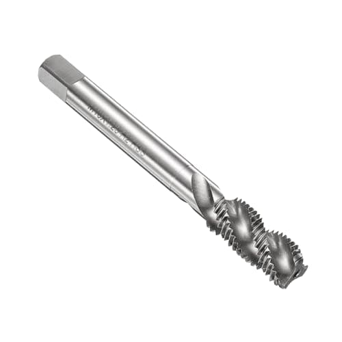 Image of sourcing map Spiral Flute Thread Taps M10 x 1.25 H2 Metric Machine Threading Tap Bit, Uncoated Screw Tapping Repair Tool, M2 High-Speed Steel (HSS)