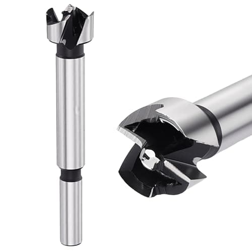 Image of DTGN 5/8"(16mm) Forstner Drill Bit - 1Pack - Good for Wood Plastic Plywood - Carbon Steel Woodworking Hole Saw Cutter with Round Shank - Silver