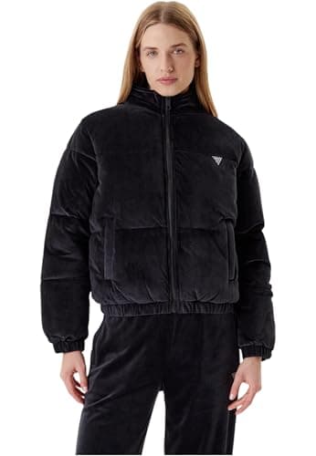 Image of GUESS Jackets jeans couture jblk jet black a996, Black, M