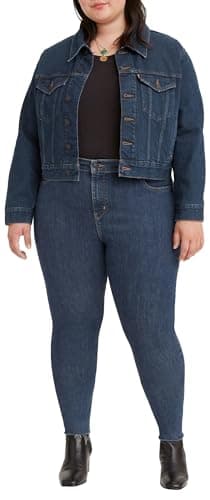 Image of Levi's Women's Plus Size 720 High Rise Super Skinny Jeans Echo Stonewash (Blue) 24 Regular