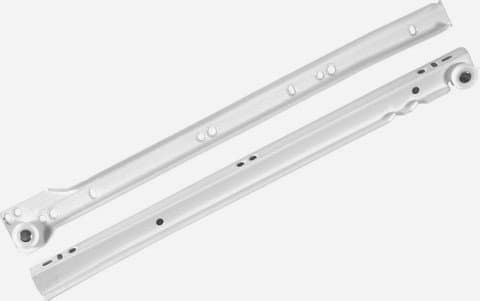 Image of REJS Metal Roller Drawer Slides/Runners Bottom fix Metal White 250mm-600mm (400mm)