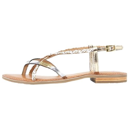 Image of Les Tropéziennes par M. Belarbi Women's Monatres Sling Back Sandals - White (Blanc/or 107) - 5.5 UK/39 EU