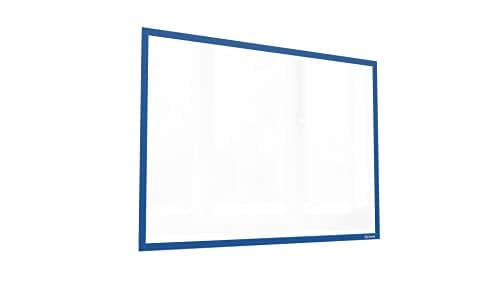 Image of ALLboards Magnetic Document Frame A3 Blue, Clear Document Poster Holder for Metallic Surfaces, Magnetic Document Sleeve