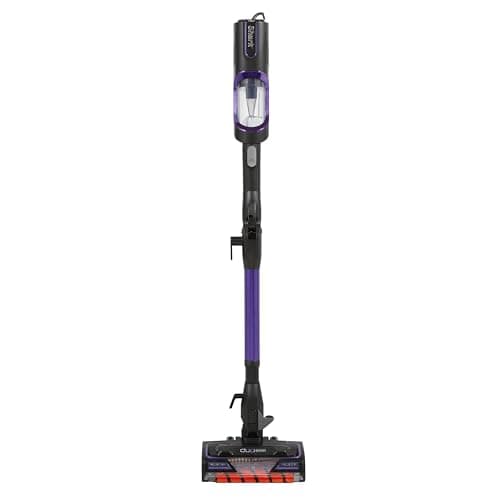 Image of Shark Corded Stick Vacuum Cleaner with Anti Hair Wrap and DuoClean Floorhead, Flexible Vacuum Cleaner with Anti-Allergen Complete Seal, 2 Attachments, 10m Cord, Purple HZ500UK