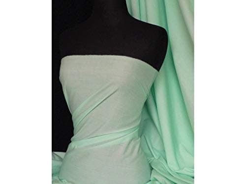 Image of Poly Cotton Hospital Scrub Fabric | Dressmaking/Craft Material | Sold by The Metre | by Tia Knight (Q460) (Mint Green)