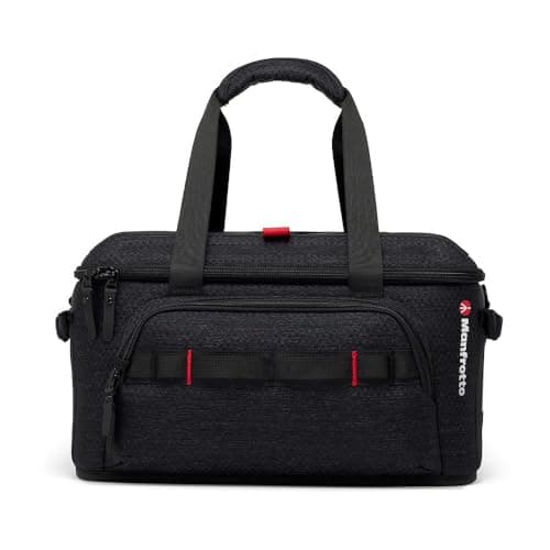 Image of Manfrotto Pro Light Cineloader Small, Shoulder Bag, Camcorder & Cinema Bag, Padded Camera Case Professional Video Dedicated Features, Top Access, Camera Storage, Dark Grey, Size Small