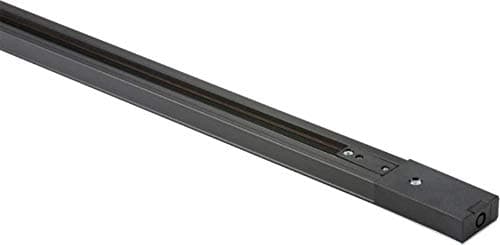 Image of Knightsbridge 230V Single Circuit Track Black, 1 m