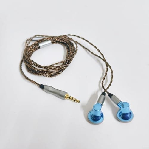 Image of HomeVortex Wired Flat Head Earphones with MMCX Cable, 14.2mm Driver HiFi Sound, Silver Plated Oxygen-Free Copper Wire, 3.5mm Jack with Mic for Sleep Travel for PODCASTS,(MIC)