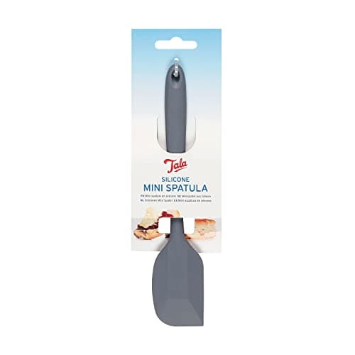 Image of Tala Silicone Mini Spatula in Grey Colour 20cm, Heat Resistant up to 240 Degrees and Ideal for Serving All tasks of Sauces and Soups, Ideal to use with Non-Stick Cookware, Dishwasher Safe