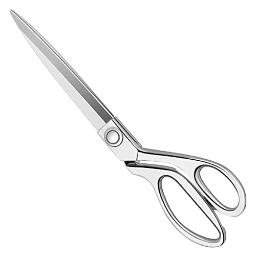 Image of KUONIIY Heavy Duty Sewing Scissors 10 inch - Professional Stainless Steel Tailor Scissor Shears for Fabric Leather Dressmaking Tailoring Artists Students Dressmakers
