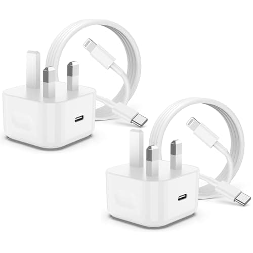 Image of iPhone Charger Fast Charging, iPhone Type C Charger Plug Fast Charging with 2M USB C to Lightning Cable Lead for Apple iPhone 14 Pro Max/14/13 Pro/13 Plus/12 Pro/12 Mini/11/XS/XR/8/7/6/iPad Air