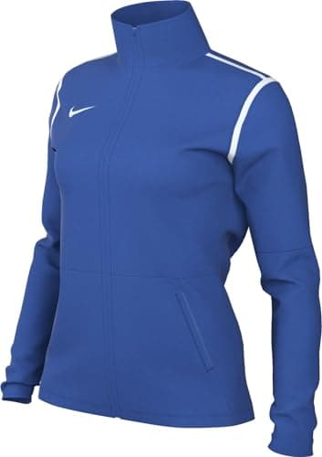 Image of Nike FJ3024-463 W NK DF PARK20 TRK JKT K R Jacket Women's ROYAL BLUE/WHITE/WHITE Size L