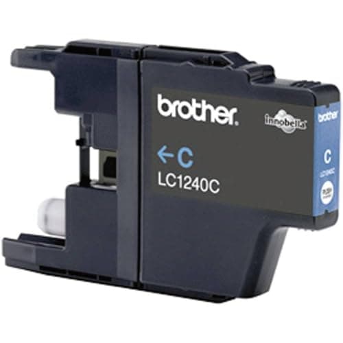 Image of Brother LC-1240C Inkjet Cartridge, Cyan, Single Pack, High Yield, Includes 1 x Inkjet Cartridge, Brother Genuine Supplies