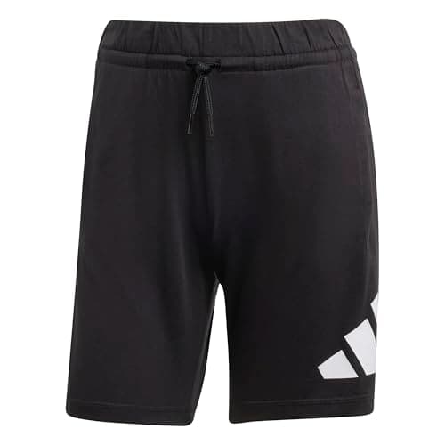 Image of adidas Unisex Kids Essentials Big Logo Shorts, Black/White, 13-14 Years