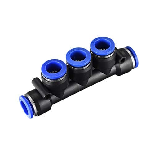 Image of sourcing map Plastic Inline Manifold Union Push to Connect Tube Fittings 12mm or 15/32" OD Push Lock 2pcs